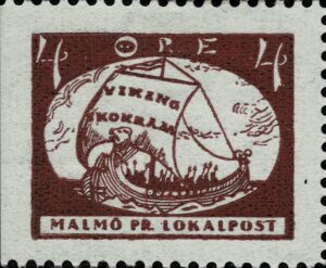 Lokalpost med reklamfrimärke